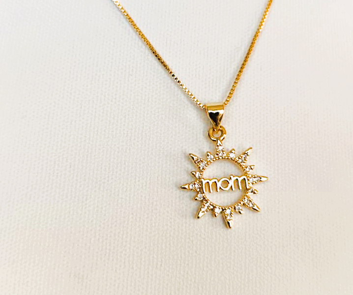 Collar bañado en Oro (modelo Mom) - Imagen 3