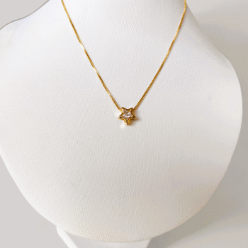 Collar bañado en Oro (Modelo star)