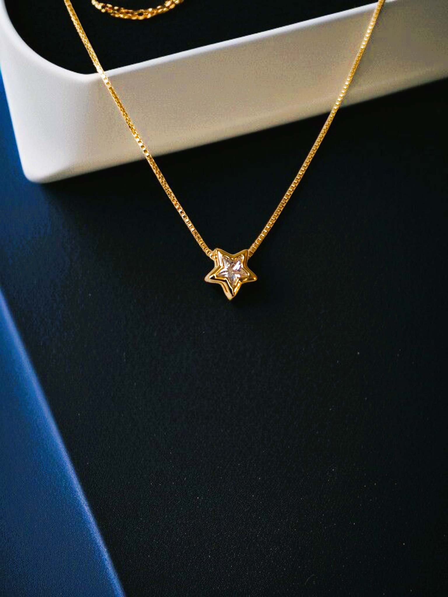 Collar bañado en Oro (Modelo star) - Imagen 3