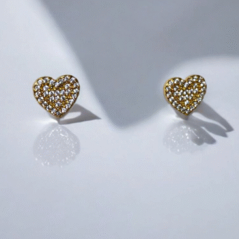 Aros bañados en Oro (Modelo Love)