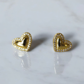 Aros bañados en Oro (Modelo Love)