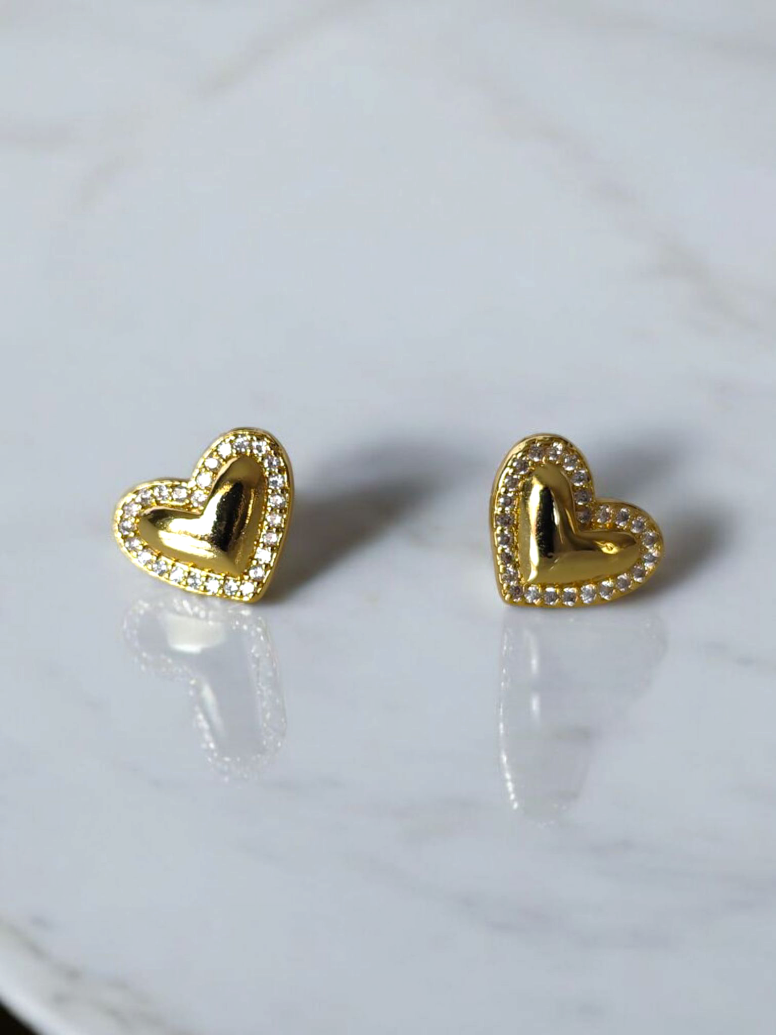 Aros bañados en Oro (Modelo Love)