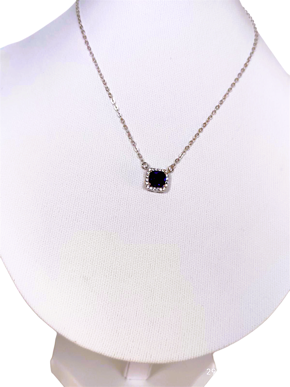 Collar de plata calidad 925 (Modelo Blue)