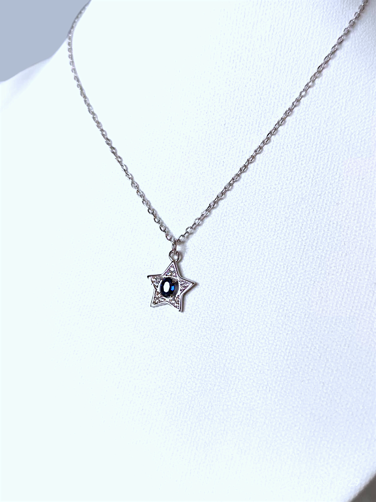 Collar de plata calidad 925 (Modelo blue star)