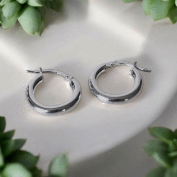 Aros de plata calidad 925 (Modelo Moon)