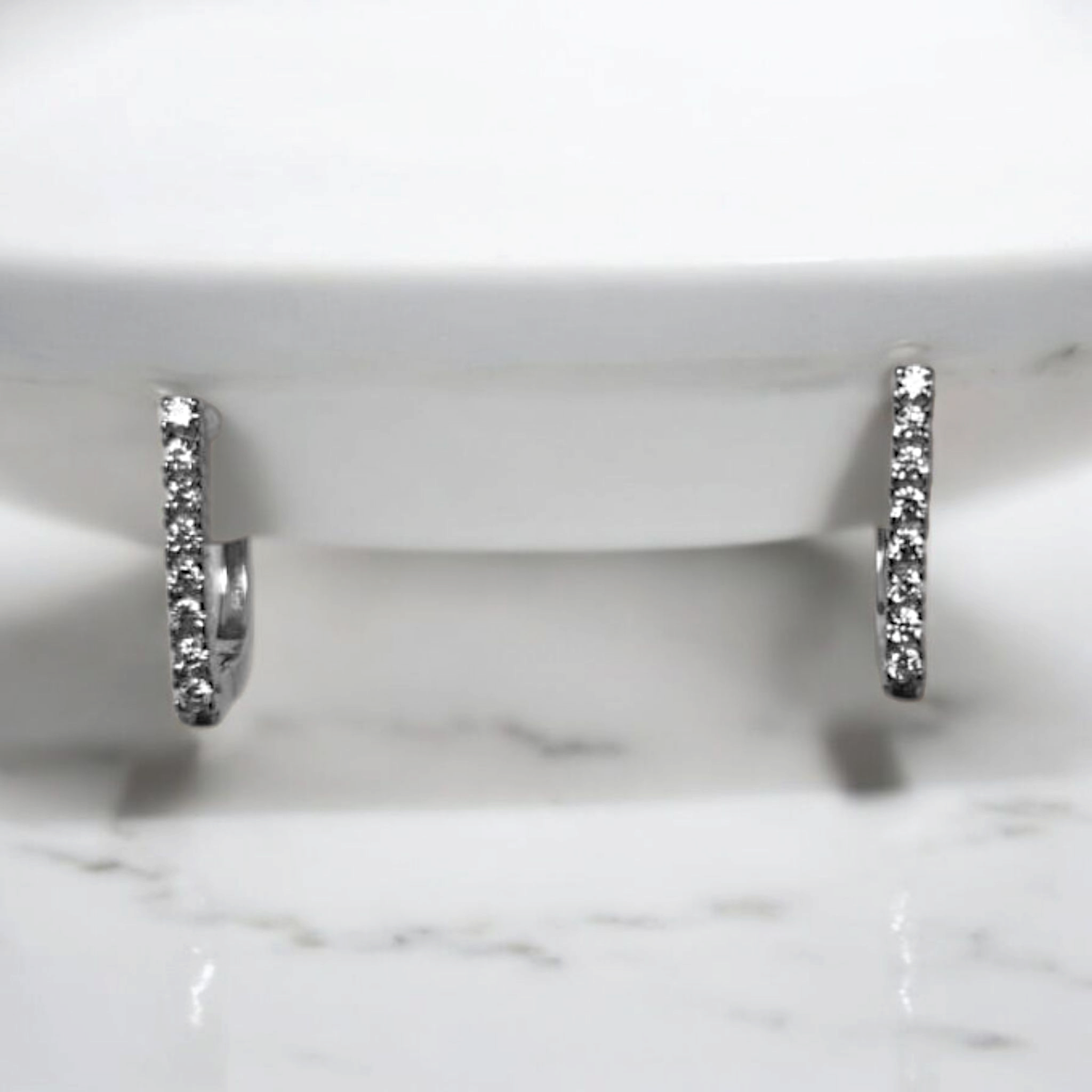 Aros de plata calidad 925 (Modelo harp) - Imagen 2